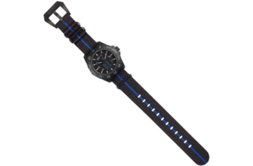 Image of Isobrite Thin Blue Line T100 Tritium Mid-Size Watch, Black/Gray, 39.5mm, ISO3006