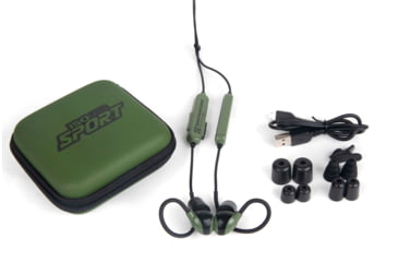 Image of ISOtunes Sport ADVANCE BT Tactical Earbuds with Bluetooth, 26 NRR, OD Green, IT-36