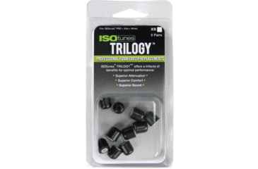 Image of ISOtunes Sport Advance Trilogy Replacement Foam Ear Tips,5 Pairs, Extra Small/Small Short, IT-50