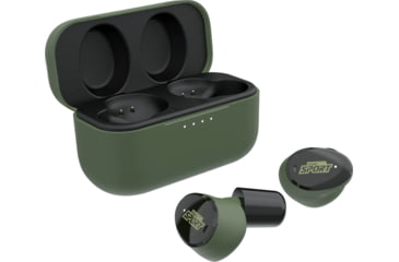 Image of ISOtunes Sport Caliber True Wireless Tactical Earbuds, 25 dB, OD Green, IT-17