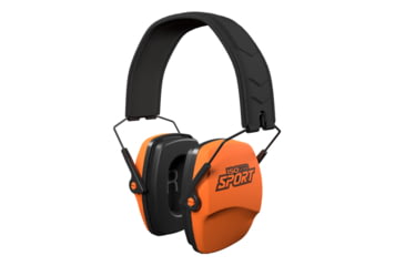 Image of ISOtunes Sport DEFY Slim Passive Earmuffs, Orange, Small/Large, IT-79