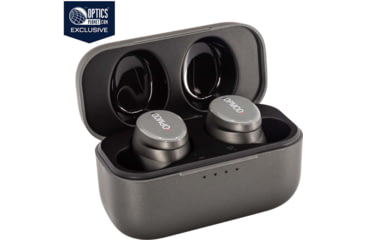 Image of ISOtunes Sport OPMOD CALIBER True Wireless Tactical Earbuds w/ Bluetooth, 25 NRR, Wolf Gray, Universal