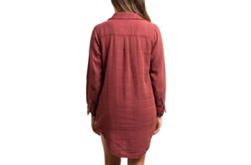 Image of Jetty Bonita Flannel Dress - Womens, Red, Medium, 27170