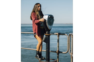 Image of Jetty Bonita Flannel Dress - Womens, Red, Medium, 27170