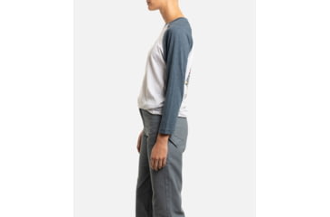 Image of Jetty Cove Raglan Sleeve Tee - Womens, Indigo, Small, 29145