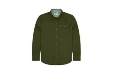 Image of Jetty Essex Oyster Twill Shirt - Mens, Military, Extra Large, 27416