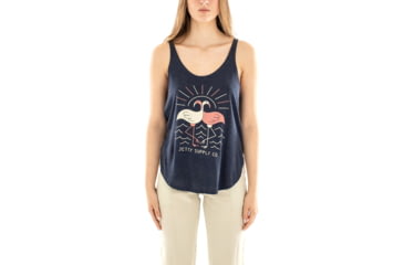 Image of Jetty Flamingo Tank - Womens, Navy, Small, 31508