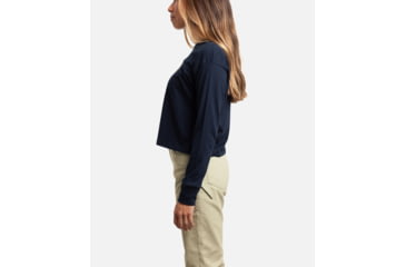 Image of Jetty Harvest Long Sleeve Tee - Womens, Navy, Large, 29117
