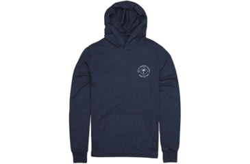 Image of Jetty Maritime Long Sleeve Tee Hoodie - Mens, Navy, Eztra Large, 30991