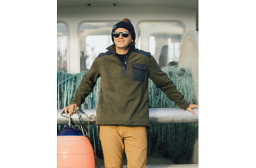 Image of Jetty Pines Fleece Jacket - Mens, Olive, Small, 28519