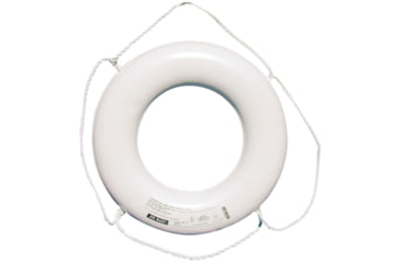 Image of Jim-Buoy U.S.C.G. Approved Jbx-Series Life Ring, White, 20in, JBW-X-20