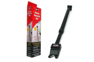 Image of JOBAR Alarm Security Bar, Extends from 29 to 43in, Black JB5322