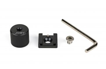 Image of JOBY Cold Shoe PRO Aluminim Cold Shoe Adapter for Attaching Accessories, Black, JB01530