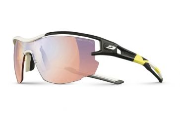 Image of Julbo Aero Pro Team Zebra Light Red  Sunglasses, Yellow/White/Black J4833415