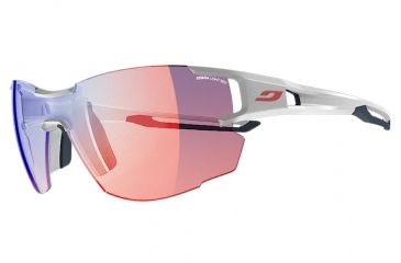 Image of Julbo Aerolite Sunglasses, White/Blue, Zebra Light, J4963411