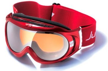 Image of Julbo Astro Goggles - Red/Black Frame, Cat 3 Orange/Flash Silver 71512131