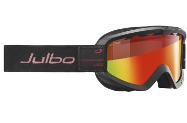 Image of JULBO Bang Next Ski Goggles,Black/Red,Snow Tiger Lenses w/Multilayer Fire Flash, Standard 74373145