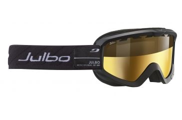 Image of JULBO Bang Next Ski Goggles,Black,Zebra Lenses w/Gold Flash, Standard 74331145