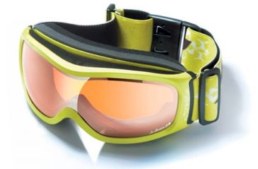 Image of Julbo Cassiopee Rx Insert Goggles - Green Frame, Cat 3 Flash Silver/Orange tint lens 70512160