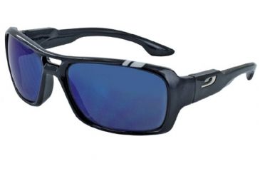 Image of Julbo Dock Sunglasses - Black - Polarized 3+ Blue Flash Lens 4179014