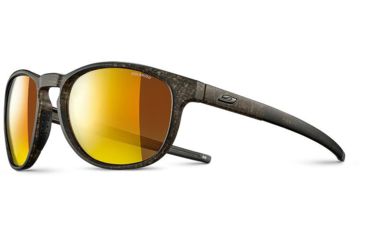 Image of Julbo Elevate Sunglasses Brown Deco/Black Frame with Polarized 3CF Lenses, J5169151