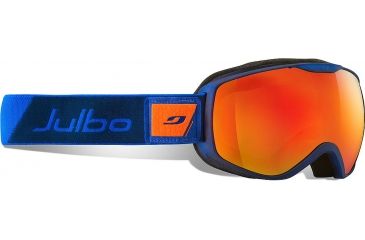 Image of Ison DLX Goggle-Dark Blue Blue-Orange Spectron 3 with Multilayer Fire Flash Treatment