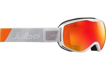 Image of Ison DLX Goggle-White Orange Grey-Orange Spectron 3 with Multilayer Fire Flash Treatment
