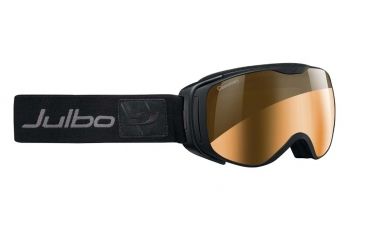 Image of Julbo Luna Goggles, Black w/Camel Double Spherical Lenses And A Silver Flash Treatment 72850143