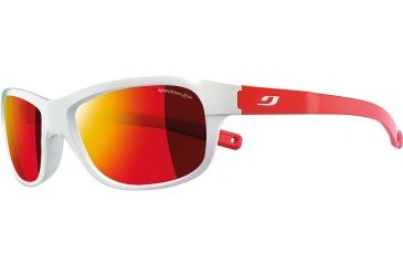 Image of Julbo Player Kids Sunglasses, White/Red Frame Frame w/Spectron 3CF Lenses 4621110