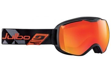 Image of Julbo Quantum Goggles, Black/Orange w/Orange Cat 3 Double Spherical Lenses And A Multilayer Fire Flash Treatment 73712144