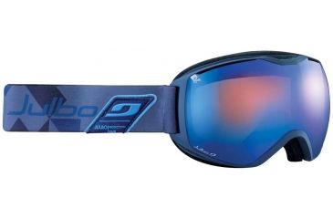 Image of Julbo Quantum Goggles, Dark Blue/Blue w/Orange Polarized Cat 3 Double Spherical Lenses And A Multilayer Blue Flash Treatment 73791124