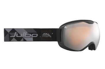 Image of JULBO Quantum Ski Goggles,Black/Grey,Cat 3 Lenses w/Multilayer Fire Flash, Large 73712145