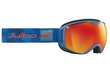 Image of JULBO Quantum Ski Goggles,Blue/Orange,Orange Screen Polarized Cat 3 Lenses w/Multilayer Fire Flash, Large 73791125