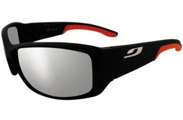Image of Julbo Run Sunglasses, Black/Orange With Spectron 4 Lenses 3701214