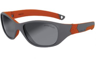Image of Julbo Solan Sunglasses - Grey/Orange Frame, Polar Kids Ages 4-6 3909221