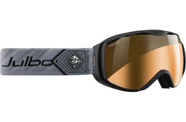 Image of Julbo Universe Goggles, Black/Grey w/Camel Double Spherical Lenses And A Silver Flash Treatment 73650144