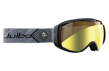 Image of Julbo Universe Goggles, Black/Grey w/Zebra Light Double Spherical Lenses And A Light Gold Flash Treatment 73631214