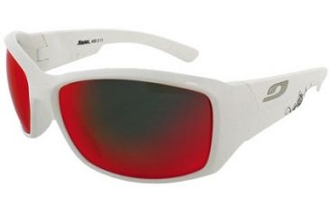 Image of Julbo Whoops Sunglasses, Shiny White Frame w/ Spectron 3+ Lenses 4002011