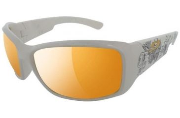 Image of Julbo Whoops Sunglasses, Shiny White Frame w/ Zebra Lenses 4003111