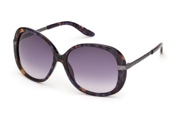 Image of Just Cavalli JC418S Sunglasses - Coloured Havana Frame Color, Gradient Smoke Lens Color
