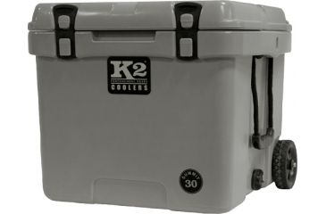 Image of K2 Coolers Summit Series 30 Qt Steel Grey W/ Wheels