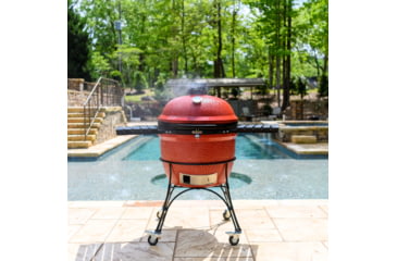 Image of Kamado Joe Big Joe II 24 inch Charcoal Grill, Ceramic, Red, Large, BJ24RHC