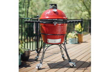 Image of Kamado Joe Classic II 18 inch Charcoal Grill, Ceramic, Red, Medium, KJ23RHC