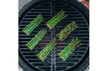 Image of Kamado Joe Classic Joe Half Moon Cast Iron Cooking Grate, Black, Medium, KJ-HCICG