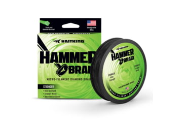 Image of Kast King Hammer Braided Fishing Line, Black, 40 lb/150 yd, KKLIBRDHM150YBK40