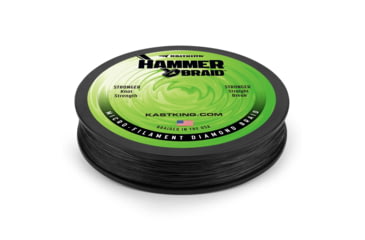 Image of Kast King Hammer Braided Fishing Line, Black, 40 lb/150 yd, KKLIBRDHM150YBK40