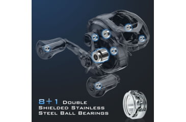 Image of Kast King Kapstan Elite Size 300 Double Handle Baitcasting Reel, Right, KKRLCSTKPPW54RSI