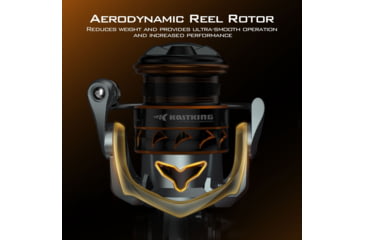 Image of Kast King Kestrel 1000 SFS Carbon Body Spinning Reel, 6.2:1, 4.6oz, KKRLSPNKSSFS10GS