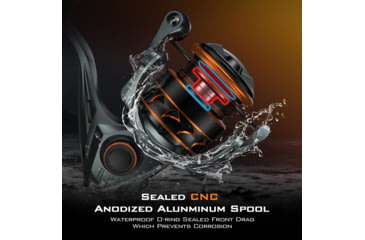 Image of Kast King Kestrel 1000 SFS Carbon Body Spinning Reel, 6.2:1, 4.6oz, KKRLSPNKSSFS10GS