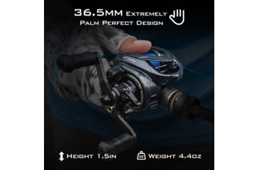 Image of Kast King Kestrel Elite Magnesium Frame BFS Finesse Baitcasting Reel, Right, KKRLCSTKSEBFS84RSCG